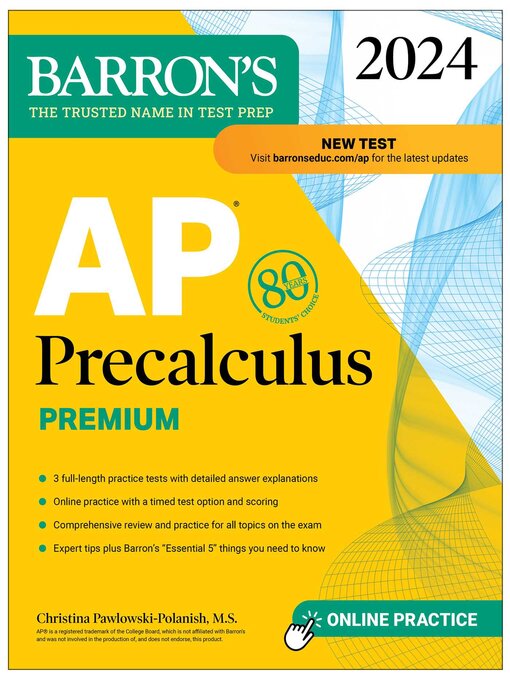 Title details for AP Precalculus Premium, 2024 by Christina Pawlowski-Polanish - Available